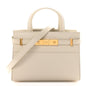 Smooth Calfskin Nano Manhattan Shopper Tote Crema Soft