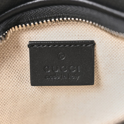 Calfskin GG Tennis Embossed Belt Bag Black