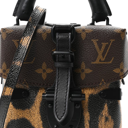 Monogram Wild Animal Print Camera Box Black