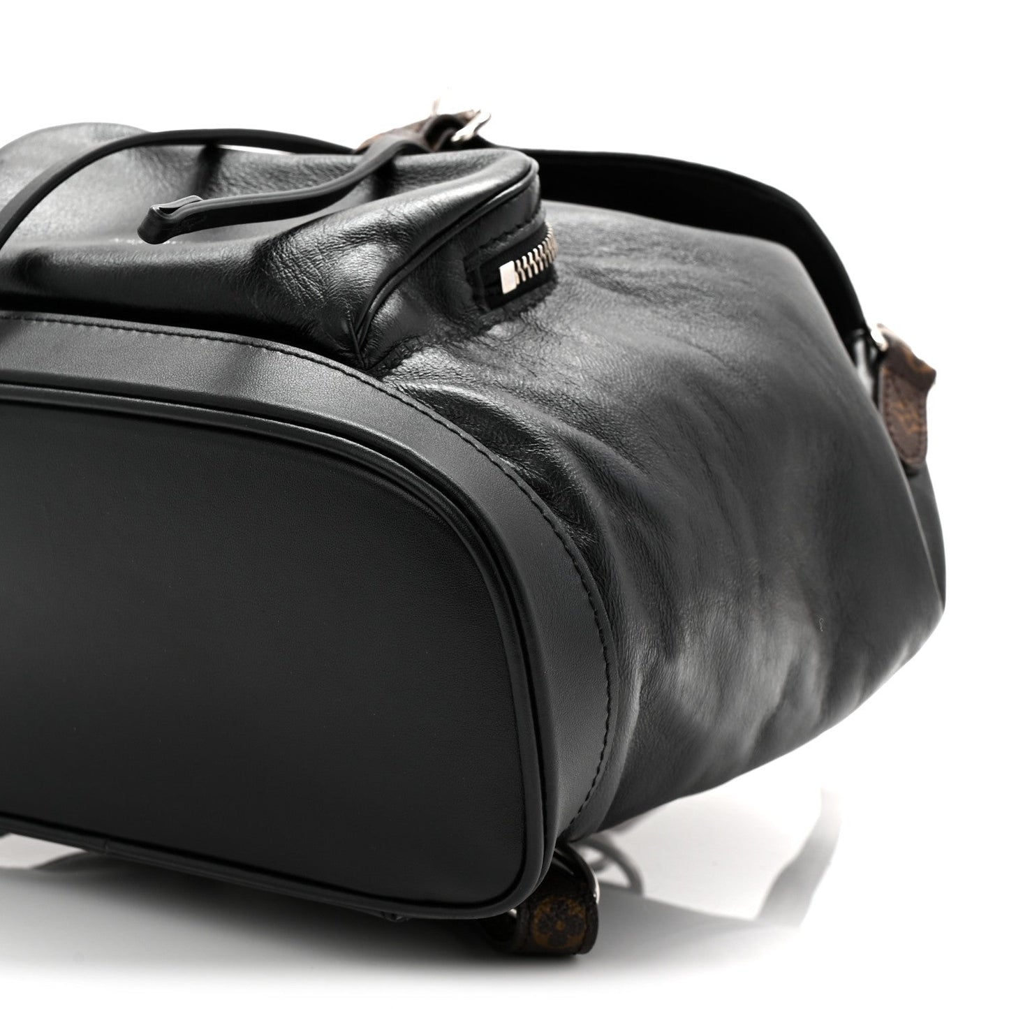 Lambskin Monogram Montsouris Vibe PM Black