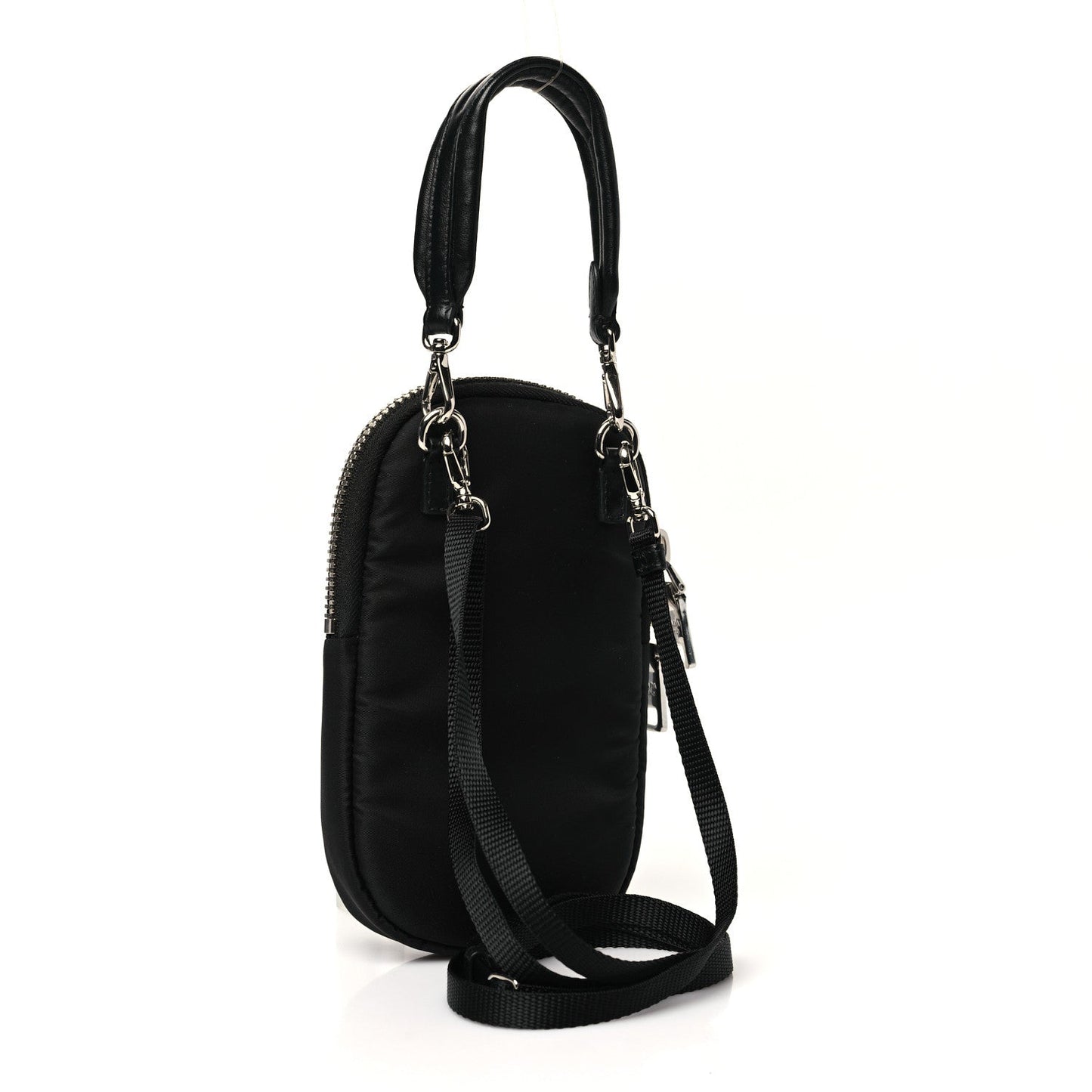 Tessuto Nylon Pocket Mini Bag Black