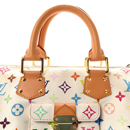 Monogram Multicolor Speedy 30 White