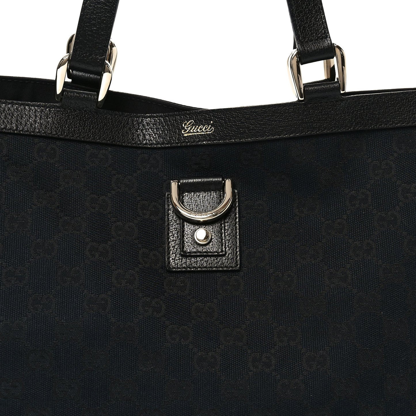 Monogram Large Abbey Tote Navy Black