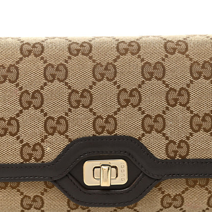 GG Monogram Small Luce Shoulder Bag Beige Ebony