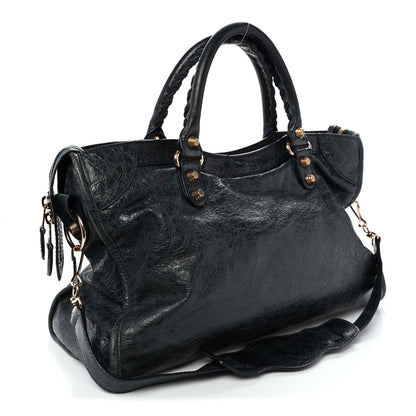 Agneau Giant 12 Rose Gold Hardware City Dark Night