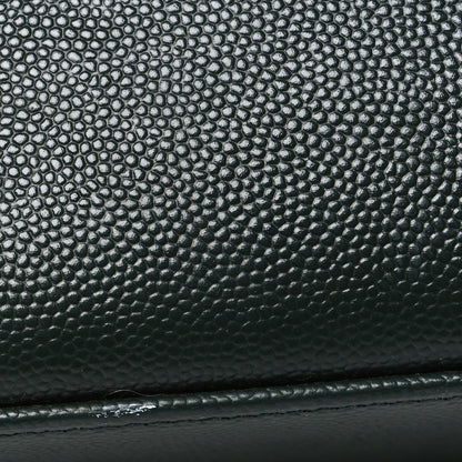 Grain de Poudre Medium Classic Monogram Cassandra Top Handle Dark Green