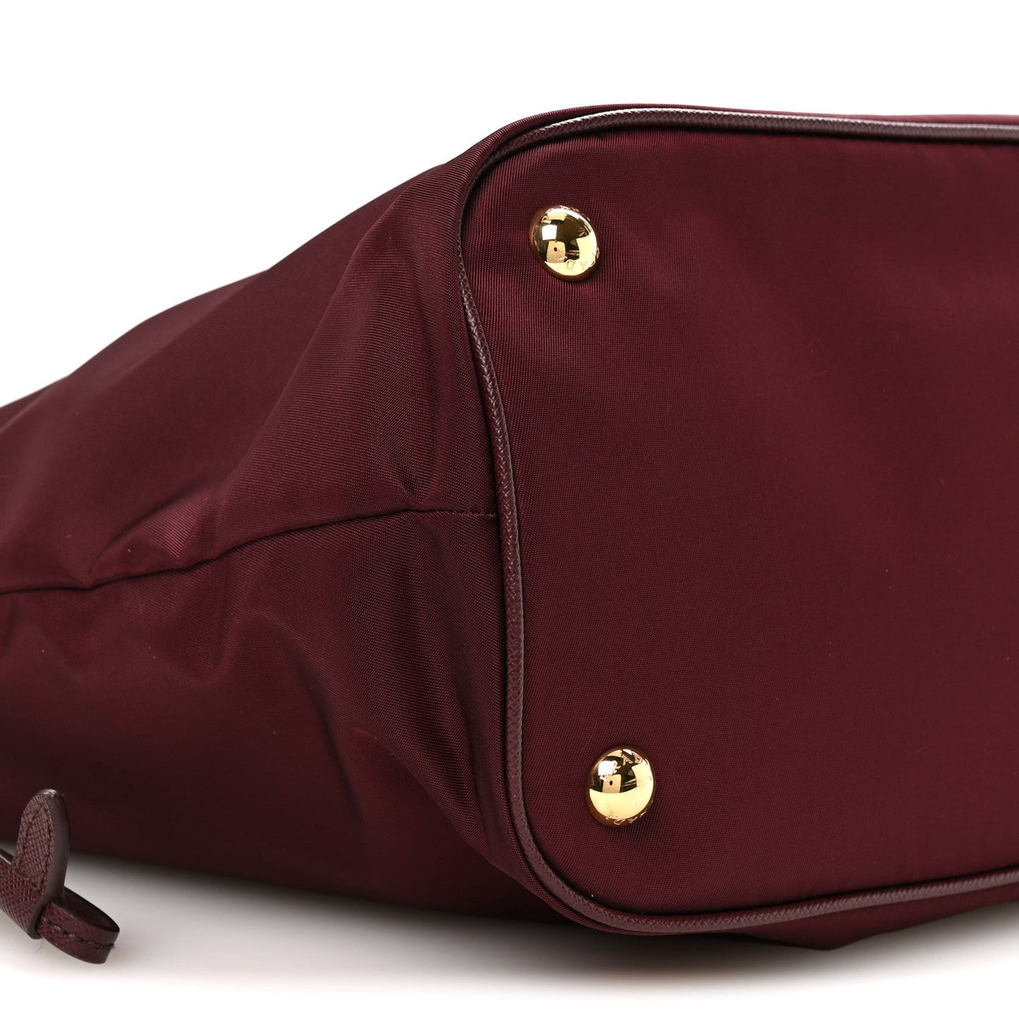 Tessuto Nylon Saffiano Tote Granato