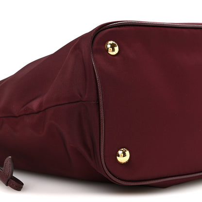 Tessuto Nylon Saffiano Tote Granato