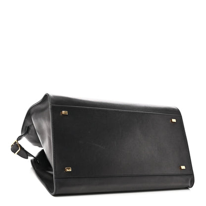 Polished Saddle Calfskin Soft Margaux 15 Black