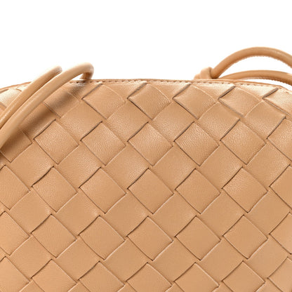Nappa Intrecciato Mini Loop Camera Bag Almond