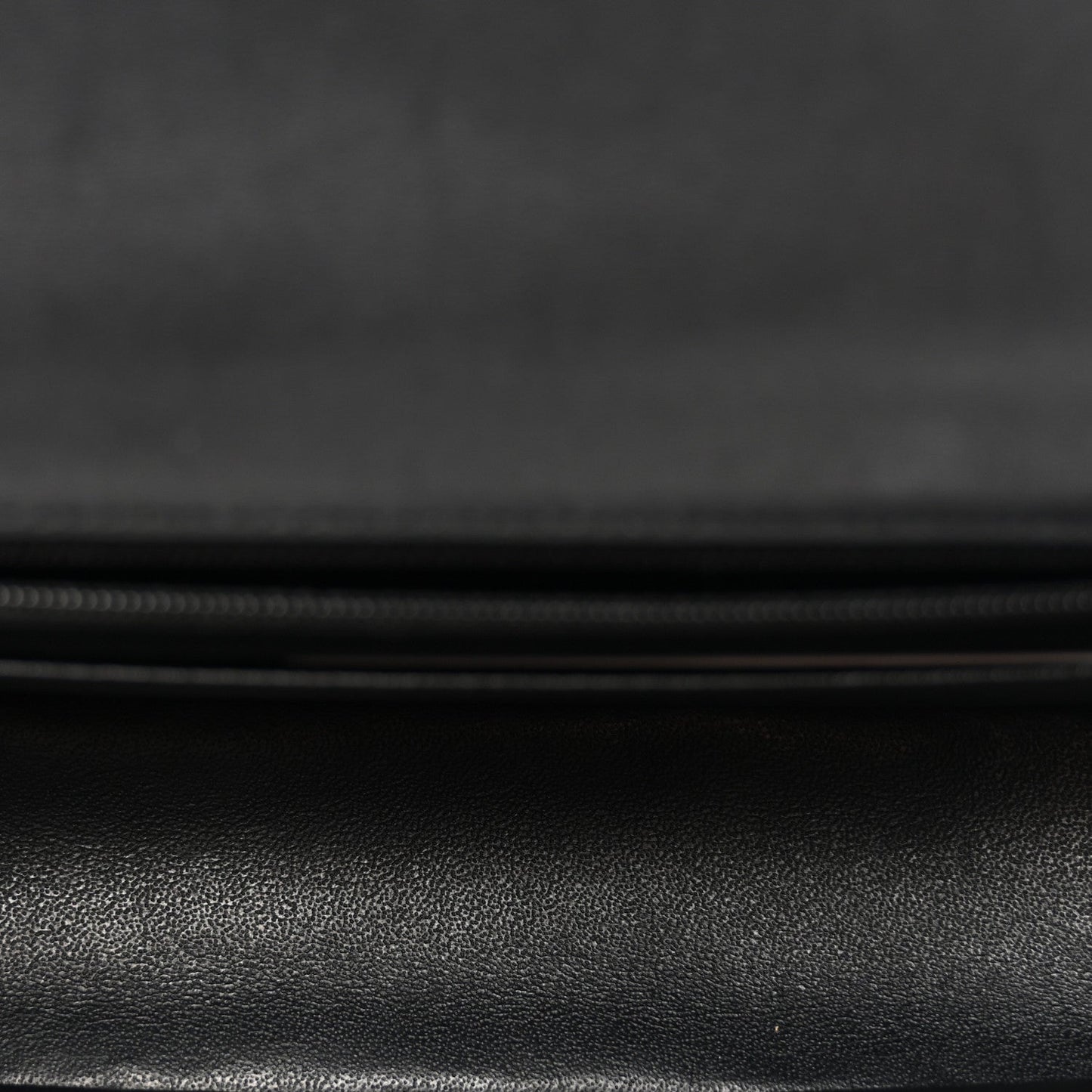 Lambskin Quilted Mini Rectangular Flap Black