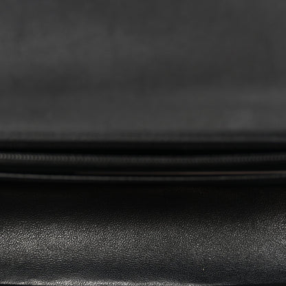 Lambskin Quilted Mini Rectangular Flap Black