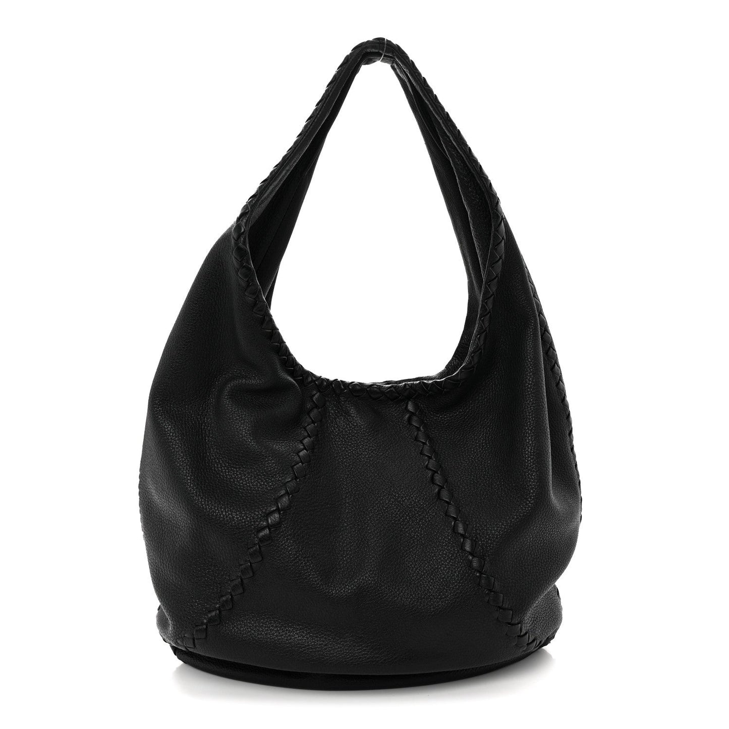 Cervo Deerskin Large Hobo Black
