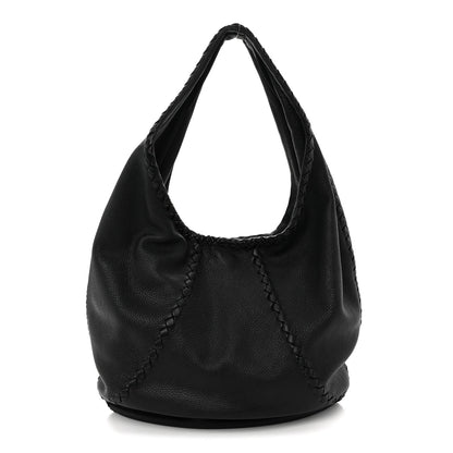 Cervo Deerskin Large Hobo Black