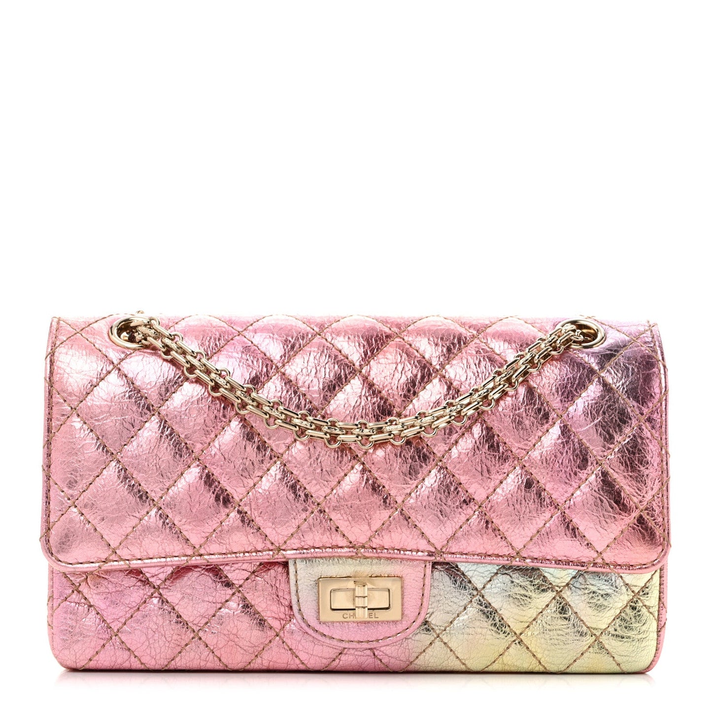 Metallic Goatskin Quilted 2.55 Reissue 225 Flap Multicolor