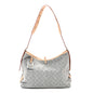 Monogram Denim CarryAll MM Washed Grey