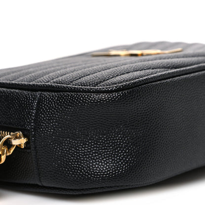 Grain De Poudre Matelasse Monogram Mini Lou Camera Bag Black