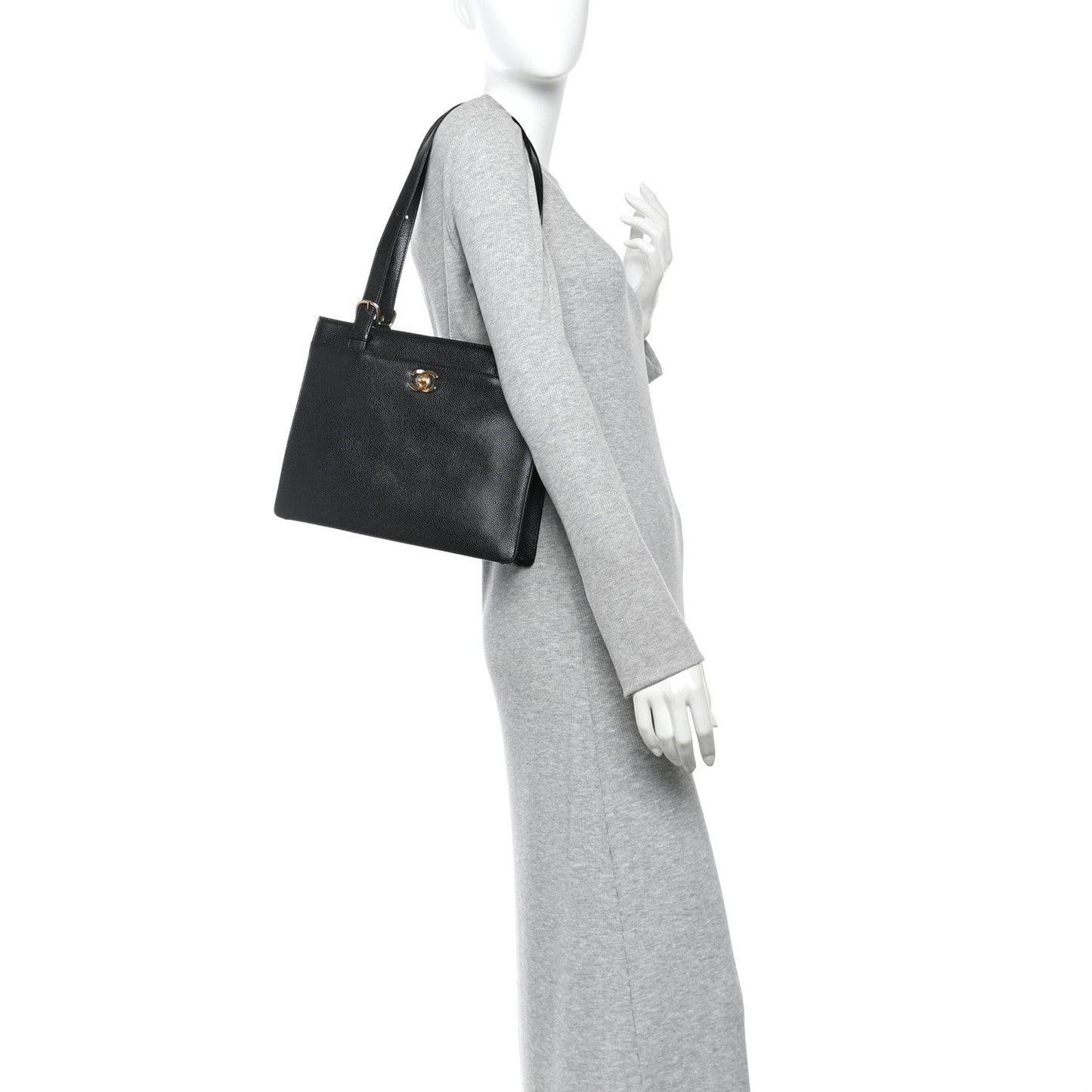 Caviar Shoulder Bag Black