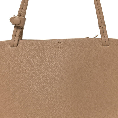 Matte Grained Calfskin Small Park Tote Taupe
