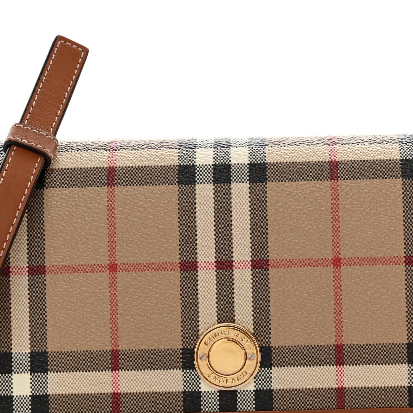 E-Canvas Vintage Check Hampshire Crossbody Archive Beige