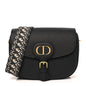 Grained Calfskin Large Bobby Flap Black