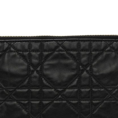 Lambskin Macrocannage DiorStar Hobo Bag Black