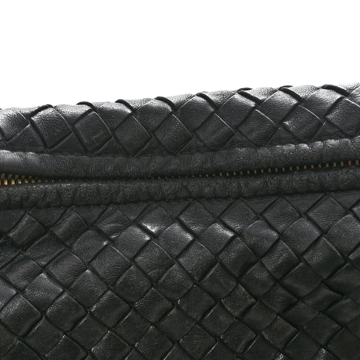 Nappa Intrecciato Large Veneta Hobo Black