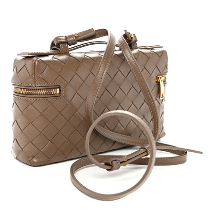 Calfskin Intrecciato Bang Bang Vanity Case Pinecone