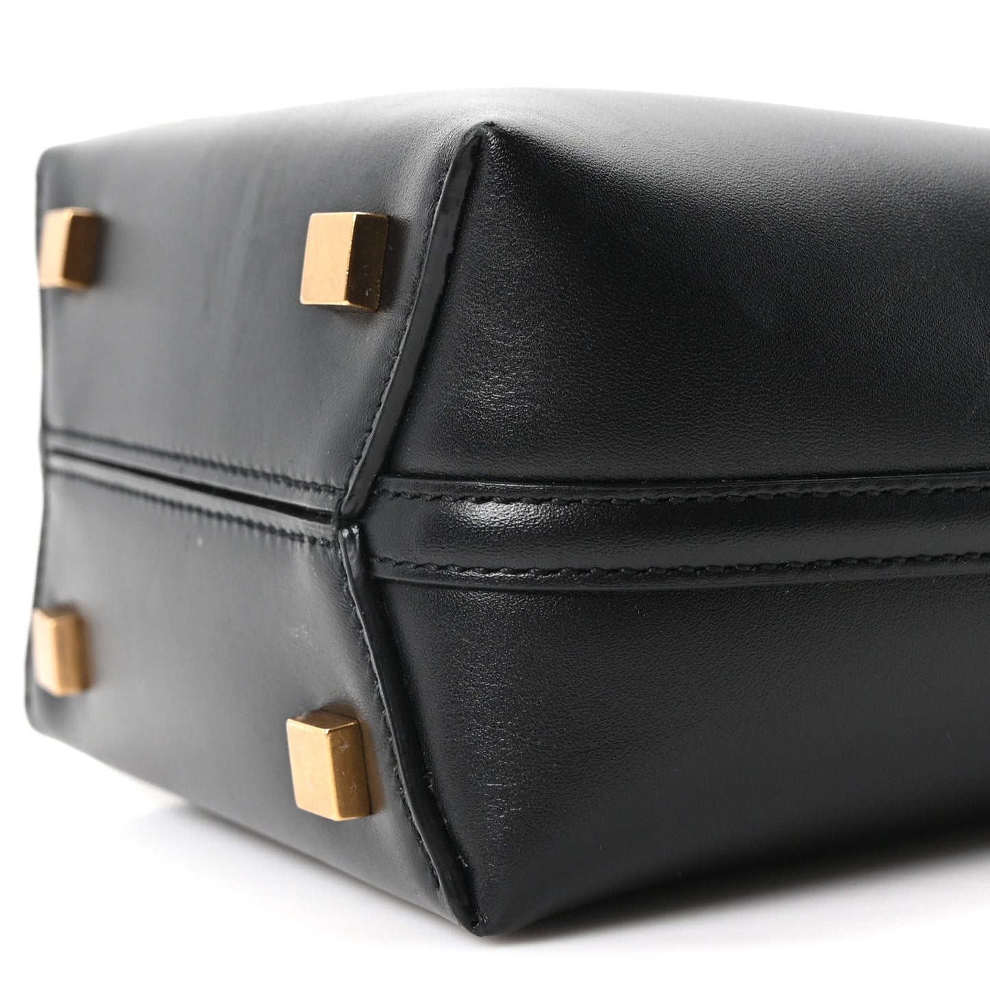 Shiny Calfskin Le 37 Mini Bucket Bag Black