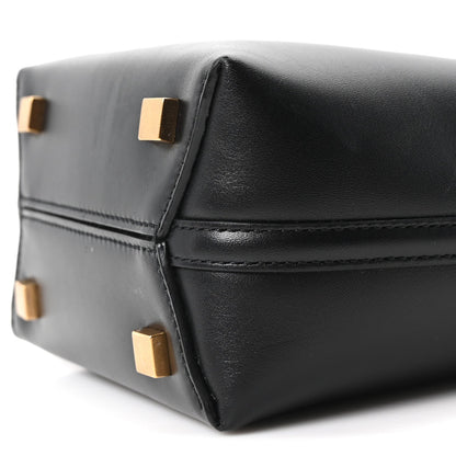 Shiny Calfskin Le 37 Mini Bucket Bag Black