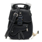 Grained Calfskin Mini Gallop Sling Bag Navy Blue