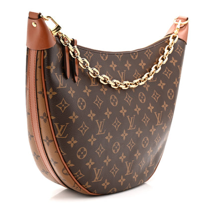 Reverse Monogram Loop Hobo