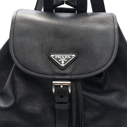 Calfskin Backpack Black