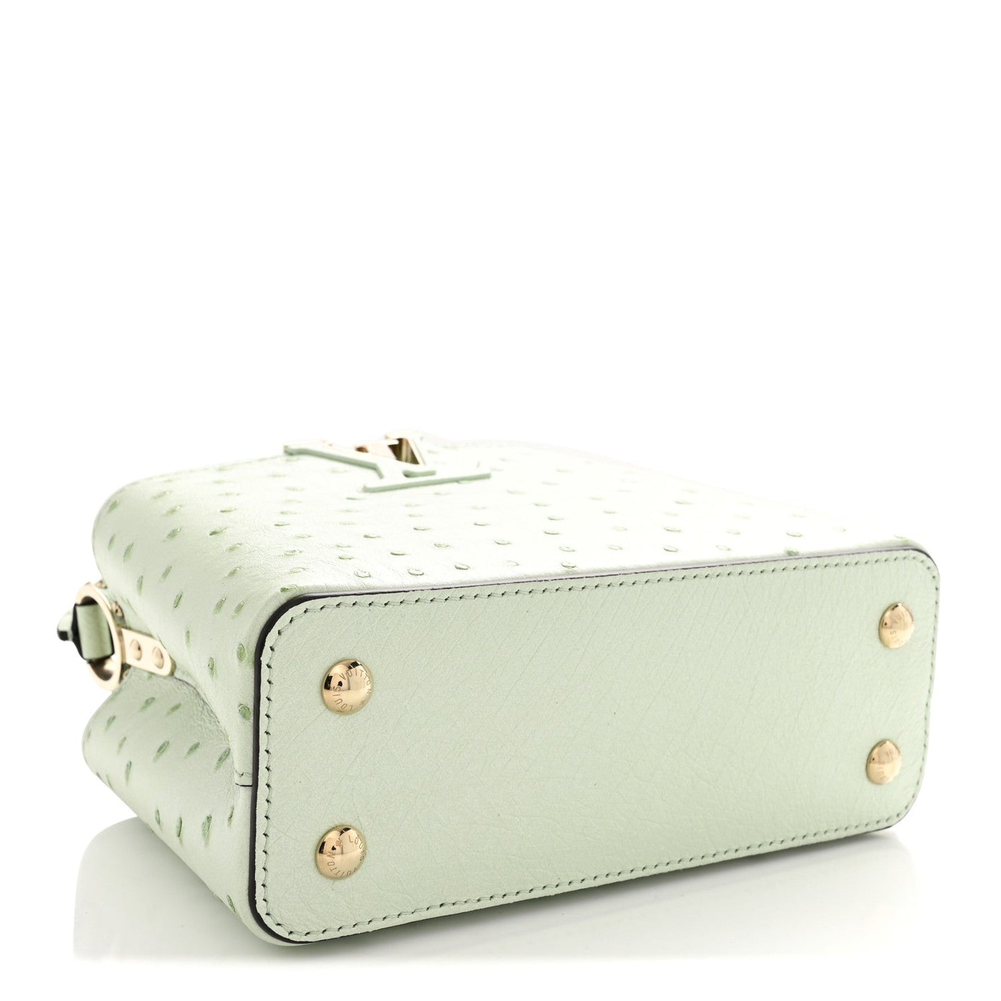 Ostrich Capucines Mini Vert Celadon