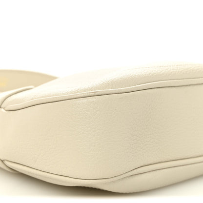 Goatskin Small Aphrodite Shoulder Bag Mystic White