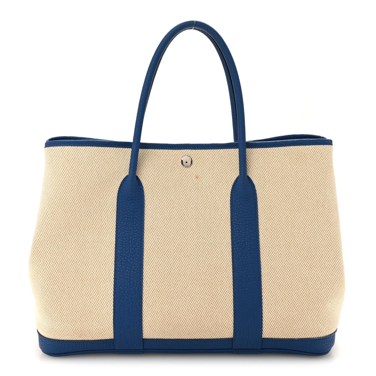 Twill H Negonda Garden Party 36 MM Tote Ecru Desert Bleu France
