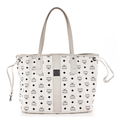 Visetos Medium Liz Reversible Shopper Tote White