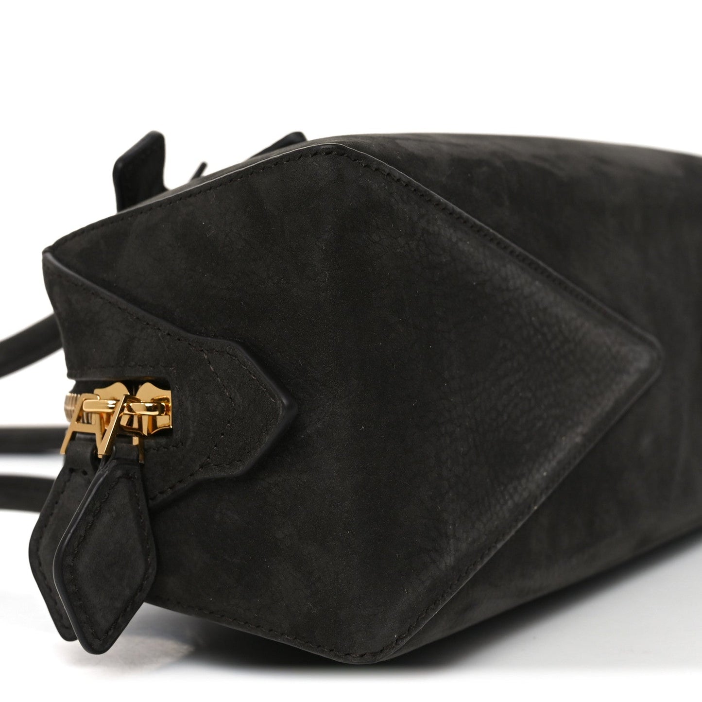 Nubuck Medium Le Teckel Bag Black Anthracite