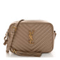 Calfskin Matelasse Monogram Lou Camera Bag Dark Latte