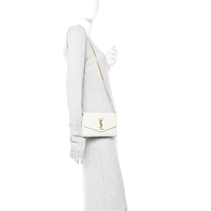 Grain De Poudre Monogram Uptown Chain Wallet Crema Soft