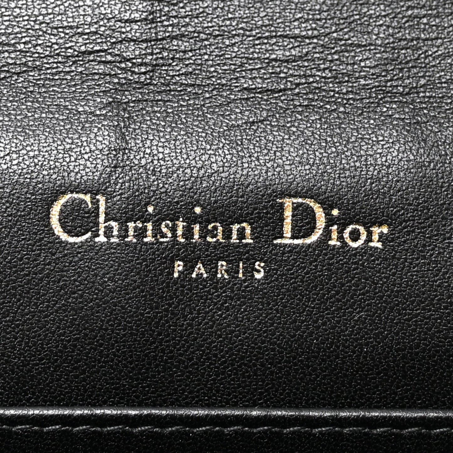 Lambskin Cannage Lady Dior Pouch Black