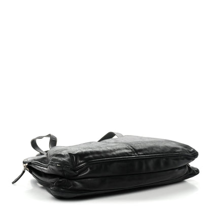 Nappa Pocket Satchel Black