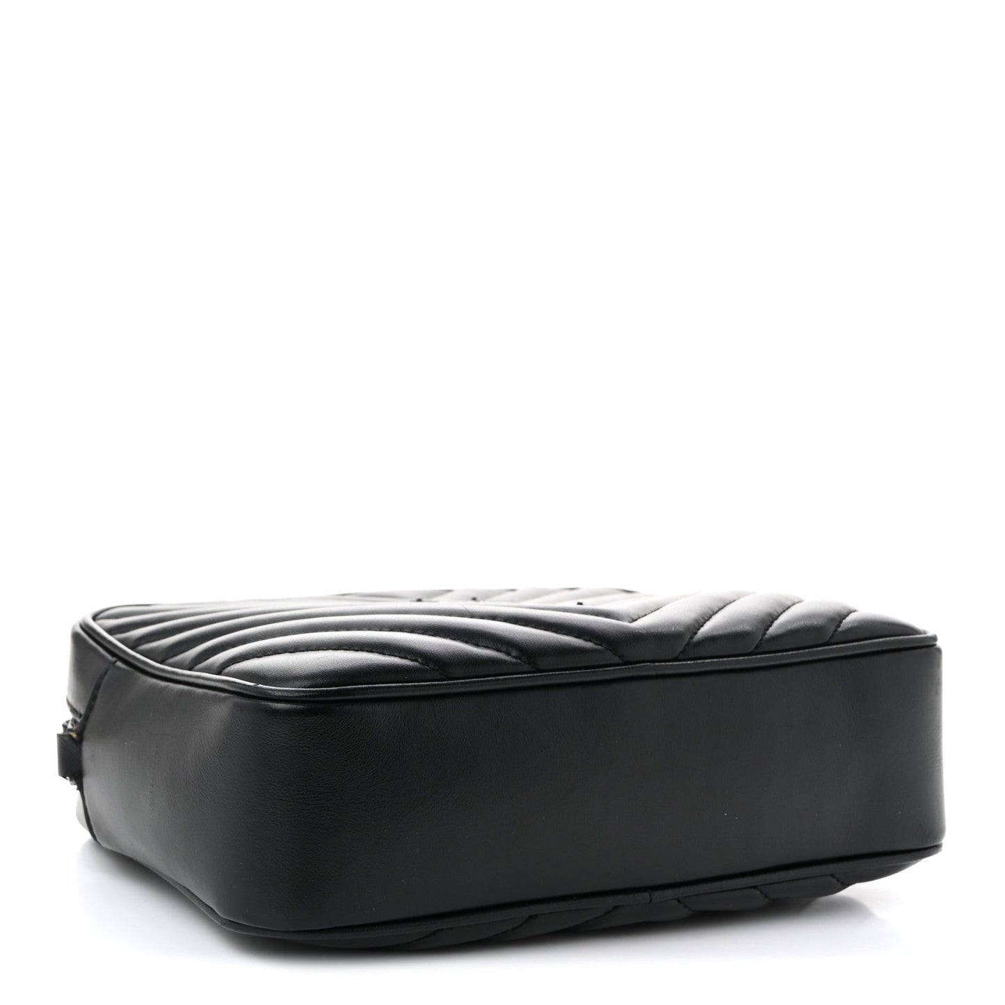 Calfskin Matelasse Monogram Monochrome Lou Camera Bag Black