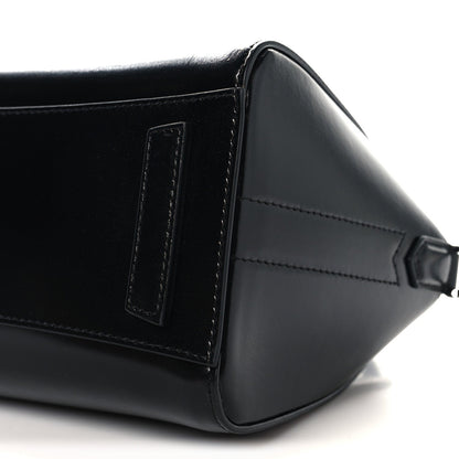 Shiny Lord Calfskin Mini Antigona Black