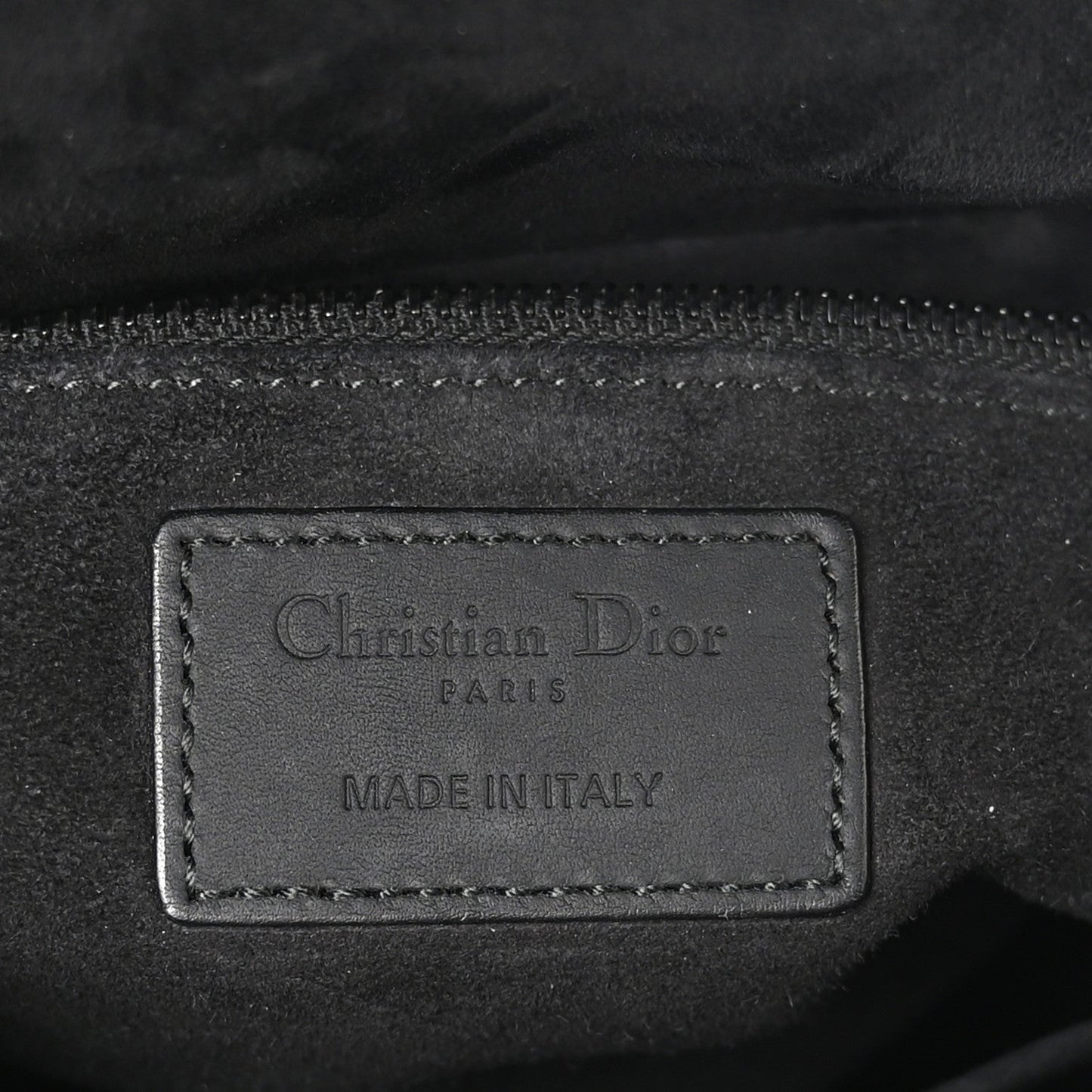Ultra Matte Calfskin Cannage Medium Lady Dior Black