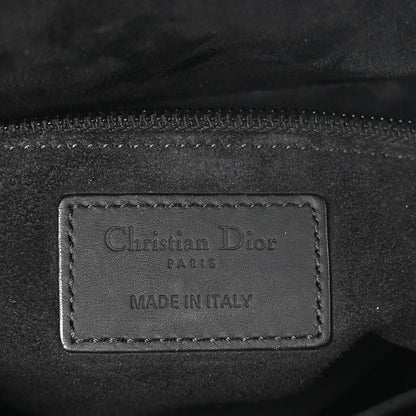 Ultra Matte Calfskin Cannage Medium Lady Dior Black