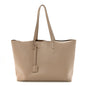 Calfskin Large Shopping Tote Dark Beige