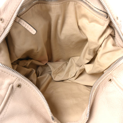 Calfskin Paddington Front Pocket Tote Creme