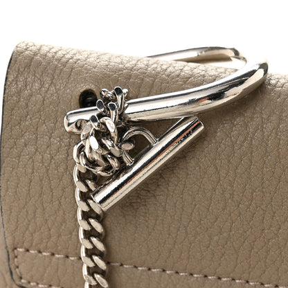 Grained Lambskin Drew Shoulder Bag Motty Grey
