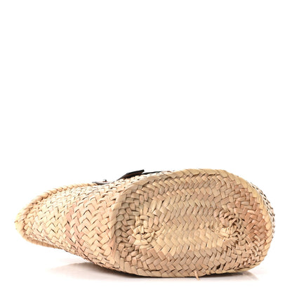 Raffia Small Basket Tote Bag Natural Tan